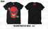 Deconstructed Skull - Red (Black Shirt) - Shirt Template - Prenta