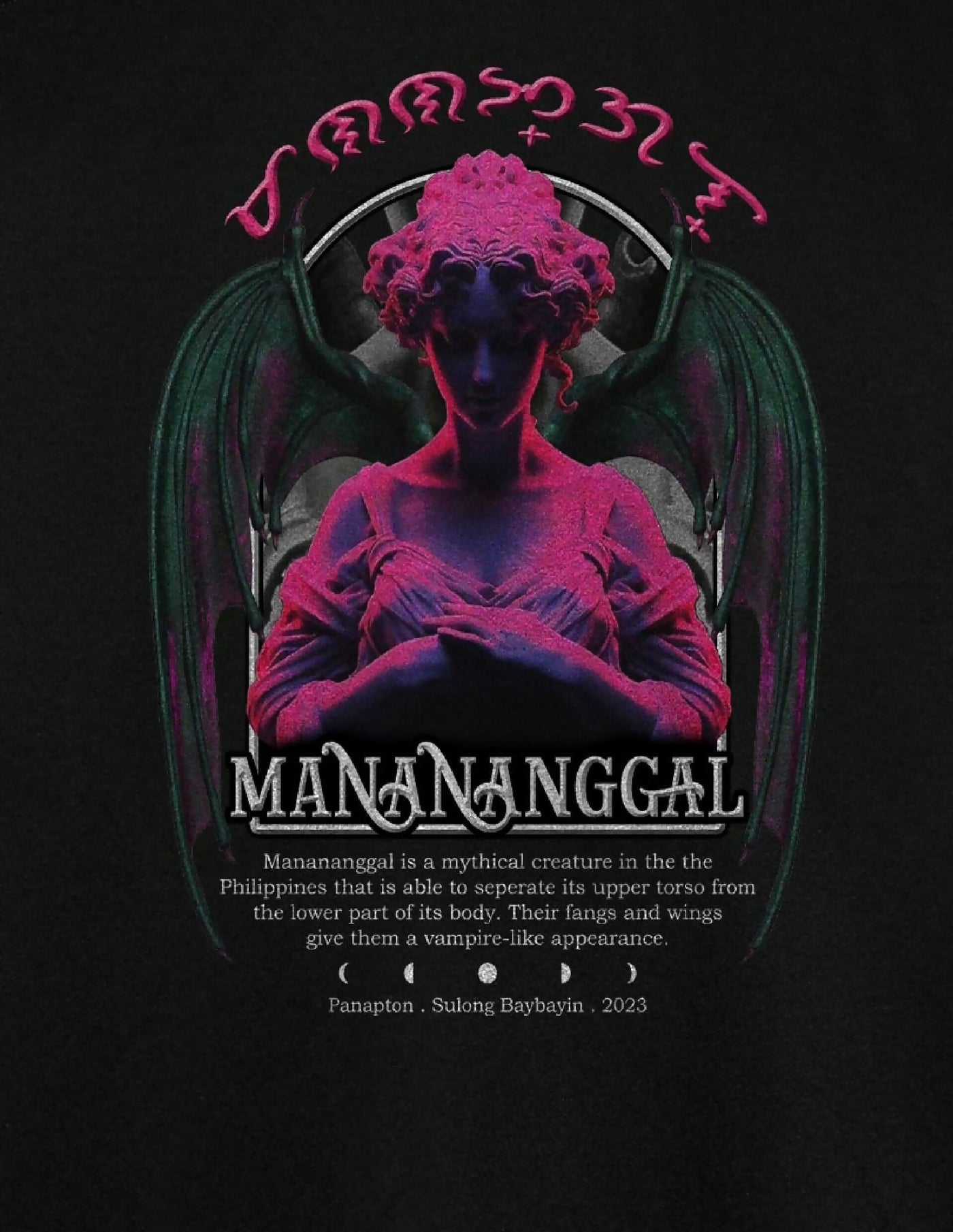 Manananggal (Philippine Folklore Baybayin Shirt)