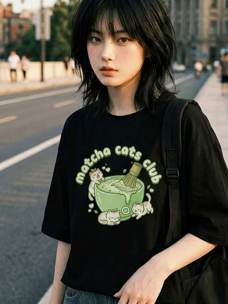 Matcha Cats Club – Cute Kawaii Cats & Green Tea Art