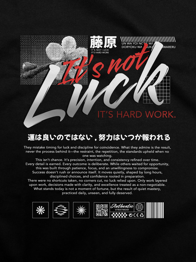 its not luck
