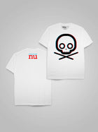 Minimalist Crossbones (3D Cyan Red)