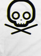 Minimalist Crossbones (3D Yellow Blue)