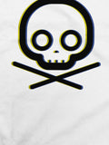 Minimalist Crossbones (3D Yellow Blue)