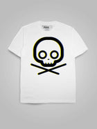 Minimalist Crossbones (3D Yellow Blue)