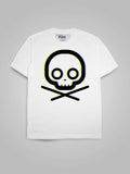 Minimalist Crossbones (3D Yellow Blue)