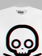 Minimalist Crossbones (3D Cyan Red)