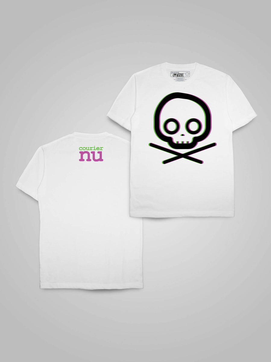 Minimalist Crossbones (3D Green Magenta) – Prenta