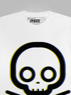 Minimalist Crossbones (3D Yellow Blue)