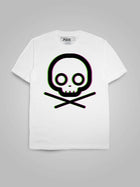 Minimalist Crossbones (3D Green Magenta)